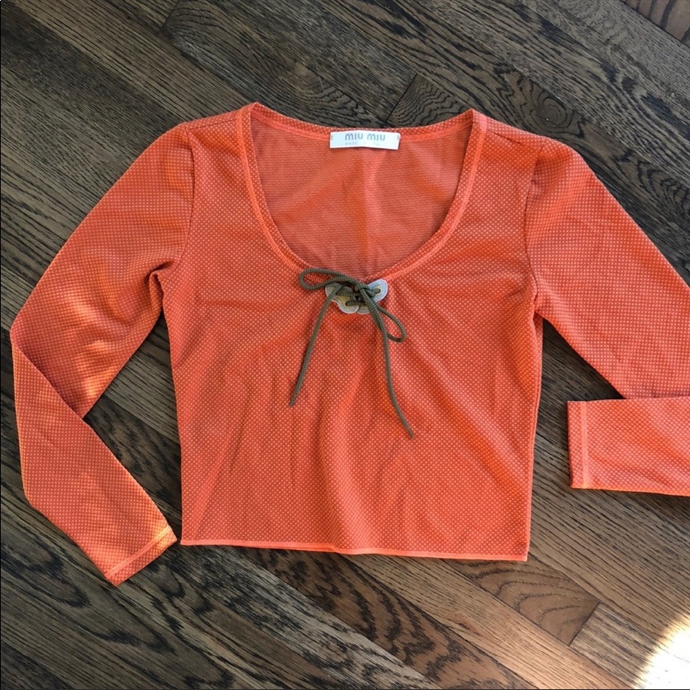 IN SEARCH OF Miu miu butterfly long sleeve top - Picture 3 of 5